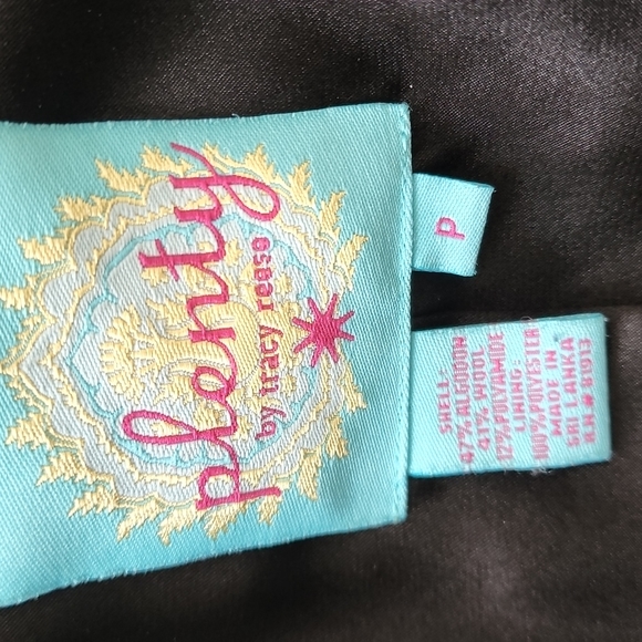 Plenty by Tracy Reese black coat with Puff sleeve - Picture 6 of 6